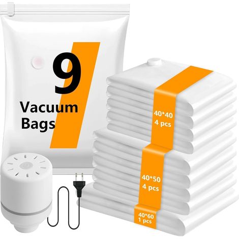 Sac Sous Vide Vetement Aspirateur avec Pompe, Sacs de Rangement Sous Vide (1/5)