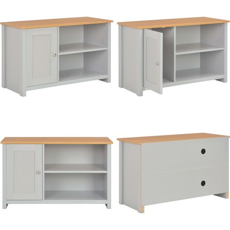 vidaXL TV-Schrank Grau 95x39x58 cm (1/5)
