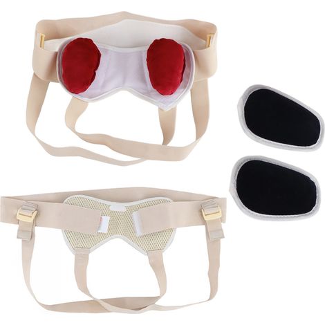Ceinture herniaire inguinale avec coussin gonflable, soutien pour l'aine, sac herniaire pour adulte et personne âgée, taille S. (1/5)