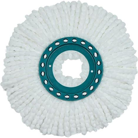Lot de têtes de rechange en microfibre pour balai à franges rotatives Compatible avec les systèmes Leifheit et 360° Spinning. (1/4)
