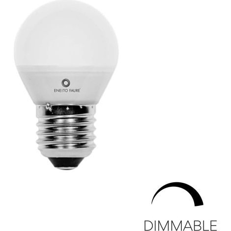 Ampoule Led Sphérique De Remplacement 5,5W E14 À Intensité Variable, Angle De Diffusion 360°, Lumière Naturelle 4000K Par Beneito & Faure (1/4)