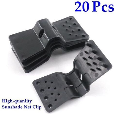 (20 pièces) 2 à 50 clips papillon, adaptés aux filets d'ombrage, aux clips de film de serre, aux outils agricoles et de jardinage, aux brise-vent et aux crochets. (1/4)