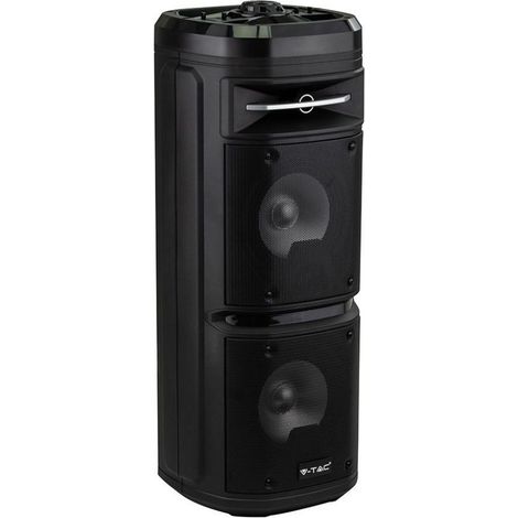 V-TAC VT-6207-2 Speaker altoparlante a trolley cassa bluetooth portatile a batteria 30W 26.5 ingresso USB - microfono e telecomando - sku 8680 (1/5)