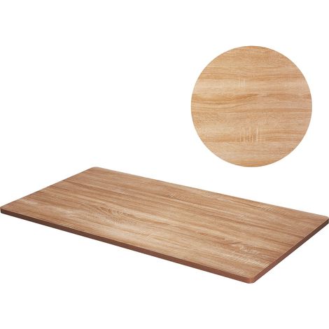 Plateau de bureau 200 x 80 x 2,5 cm, capacité 100 kg, panneau de particules monobloc universel pour cadre de bureau assis-debout électrique réglable en hauteur, plan de travail rectangulaire pour mais (1/5)