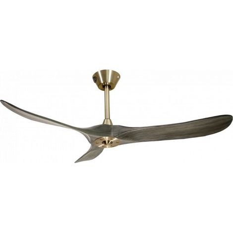 Ouray  de Klassfan - Ventilateur de plafond et destratificateur moteur DC Laiton pales bois noir 25 à 40 m² OurayDC5P7Gr132 (1/5)