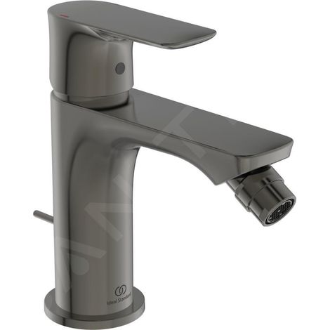 Robinet de bidet IS Connect Air, longueur 114 mm, avec vidange, gris magnétique (1/3)