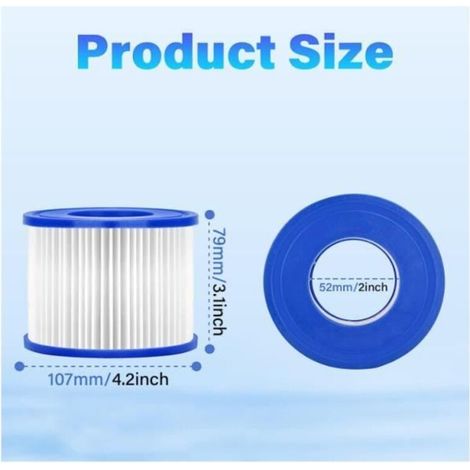 Bestway Spa-Filter – Typ VI – 6-teilig – Langlebig – Effektive Reinigung – Einfache Installation (1/5)
