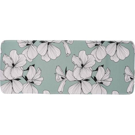 Tappeto in microfibra stampata 45x120 cm - ecrin vert - Tendance