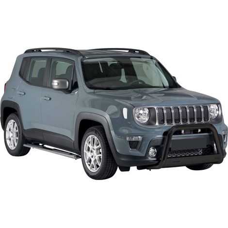Pare-buffle Avant pour Jeep Renegade 2018-2022 63 mm en Acier Noir (1/5)