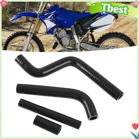 Tbest Tuyau de radiateur en silicone pour moto Tuyau de refroidissement pour radiateur de moto, en Silicone auto caches Noire (1/5)