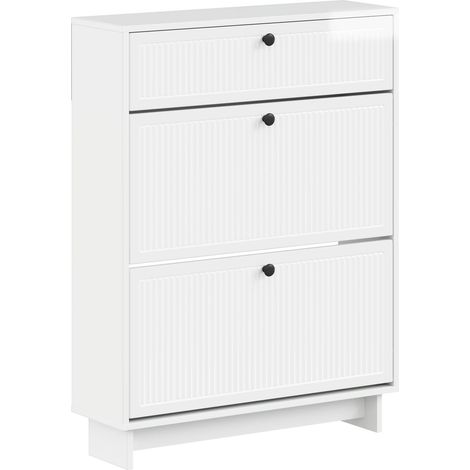 Shoe Cabinet EDE 78 x 24 x 103 cm Engineered Wood vidaXL (1/5)