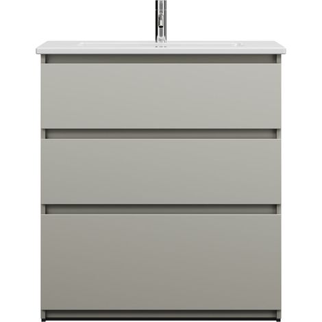 burgbad Lin20 lavabo en céramique avec meuble souslavabo, 3