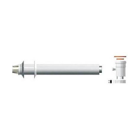 KIT D'ÉCHAPPEMENT COAXIAL 60/100 DÉPART VT L. 750 Dimensions : 750 mm