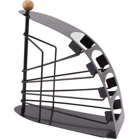 Support de rangement pour télécommandes, support en fer creux à 4 compartiments, boîte de rangement pour télécommandes de bureau. (1/5)