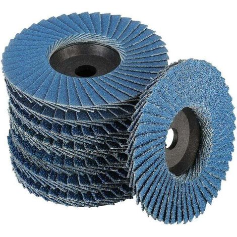 Disques Abrasifs Lamelles - 76 mm x 10 mm - Grain 40/60/80/120 - Pour Métal Acier Bois - Lot de 8 (1/4)