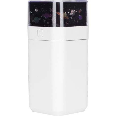 Humidificateur Starlight à ultrasons avec veilleuse LED, silencieux, 300 ml, double mode, projection d'étoiles, blanc (1/5)