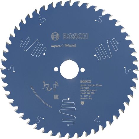 Bosch Kreissägeblatt Expert for Wood für Tischkreissägen 220 x 30 x 2,6 mm 48 - 2608644088