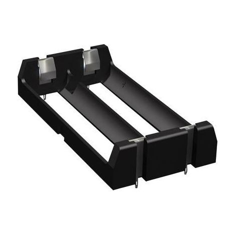 Keystone Electronics 1049 Portabatteria 2x 18650 Foro passante THT (L x L x A) 77 x 40 x 15 mm