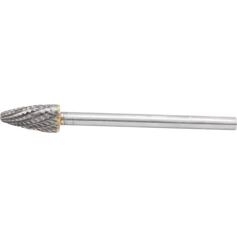 3-schneidiger Hartmetall-Fräser, 5er-Set, 3,175 mm Schaft, 2,5 mm Schnittdurchmesser, 6 mm Länge, 40 mm Schaft, TiN-Beschichtung, HSS-Holzfräser (1/5)