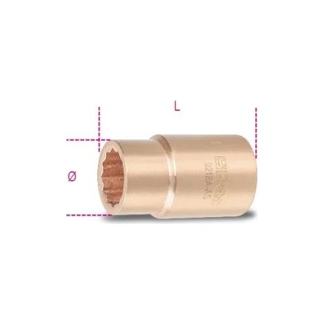 Beta 921BA-AS Chiave a bussola poligonale antiscintilla 1/2" - 1.1/4 in