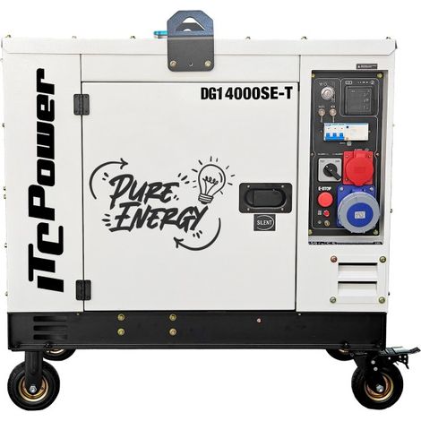 DG14000SE-T Generador diésel insonorizado full power 10 kW / 13,8 kVA ITCPower