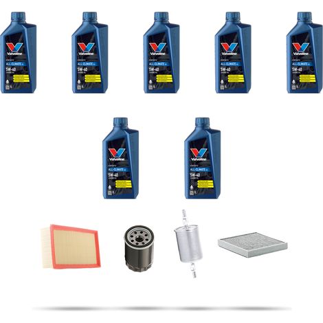 Kit tagliando 4 FILTRI e 7L OLIO compatibile con Jaguar S-Type (X200) 2.5 V6 147kw dal 2002 (1/5)