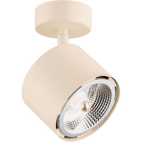 [NEUWERTIG] B-Ware Deckenstrahler Chloe GU10 dimmbar creme Stahl 16cm verstellbar für Wohnräume (1/2)