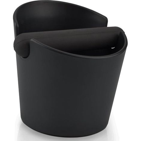 Schwarzer ABS-Kaffeetamper 12,2 cm mit abnehmbarem Rührbesen und rutschfestem Boden (1/5)