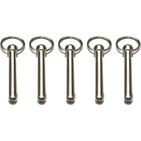 Goupilles à Dégagement Rapide Goupille de Verrouillage 8mm Avec Extrémité à Boule à Ressort Accessoires de Verrouillage, Matériel Marin, Broche Supérieure Bimini,Diamètre 8 Mm, Longueur Totale 72 MM (1/4)