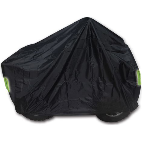 Housse universelle robuste pour ATV ATC 190T, imperméable à la pluie, à la poussière, anti-UV, Ripstop, protection extérieure pour véhicule de plage avec bande réfléchissante de nuit (1/5)