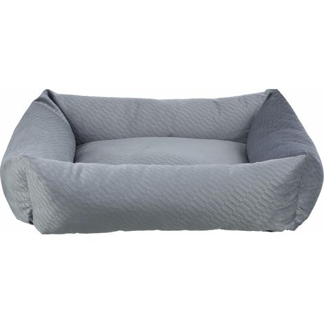 Bett Alena, eckig 60 50 cm blau-grau