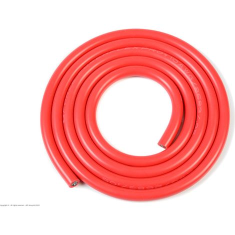 Revtec - Silicone Wire - Powerflex PRO+ - Red - 10AWG - 2683/0.05 Strands - OD 5.5mm - 1m