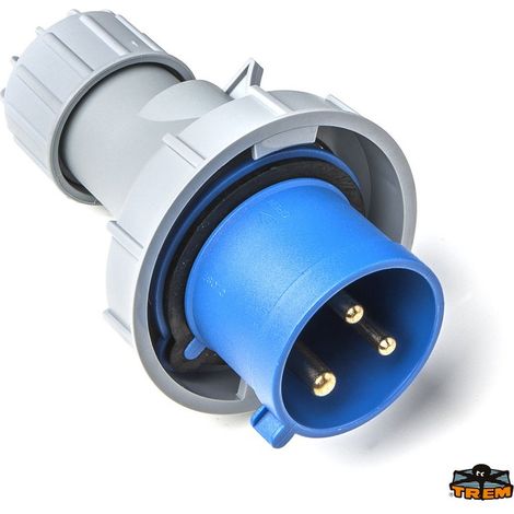 Spina Industriale CEE 3 Poli 16A 6H 220-250V 2P+T IP67