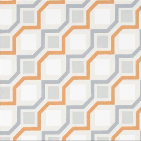 Geometric Wallpaper Orange/Cream/Beige/Grey Cubic Mango Non-Woven Paste The Wall (1/4)