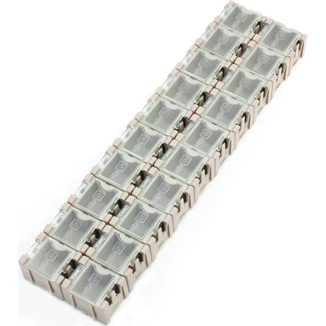 Rosy Brown SMT-SMD composants électroniques boîte rangement organisateur 20 raster