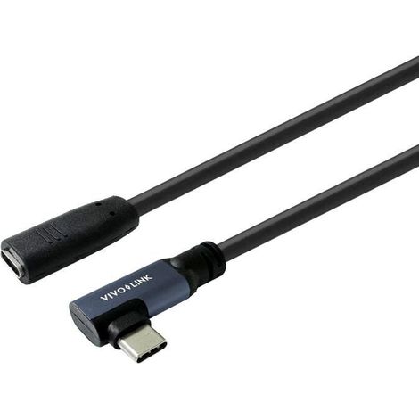 Câble USB-C coudé de 0,3 m, 20 Gbit/s, USB 3.2