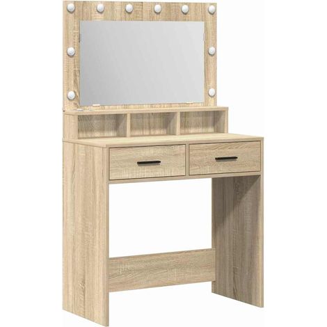 Maison Exclusive - Mesa Tocador Roble Sonoma 79 x 41 x 135 cm Mad