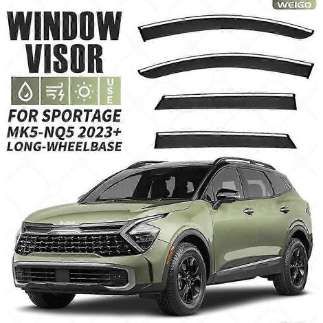 Déflecteurs de pluie et de pluie pour vitres de voiture KIA Sportage KX5 2024-2025 (1/5)