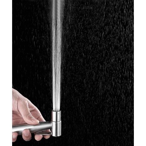 Ensemble de douche à main pour bidet Deluy® - Shattaf - Pulvérisateur de bidet en acier inoxydable brossé - Y compris tuyau, pièce en T et support mural (1/5)