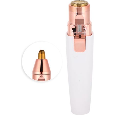 Tondeuse à sourcils électrique 2 en 1 en forme de rouge à lèvres pour femmes, appareil d'épilation et rasoir (1/5)