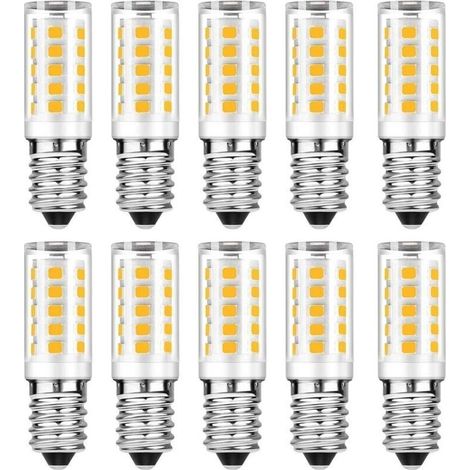 Lot de 10 Ampoule LED E14 - Blanc Chaud 3000K - 5W Equivaut à Ampoule Incandescente 50W - 500LM Non-Dimmable (1/5)