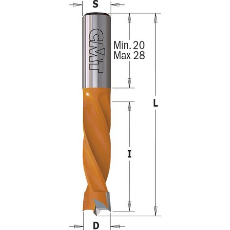 306.080.11 PUNTA FORATRICE F/CIECO HW S=8X20 D=8X30X55.5 DX (1/2)