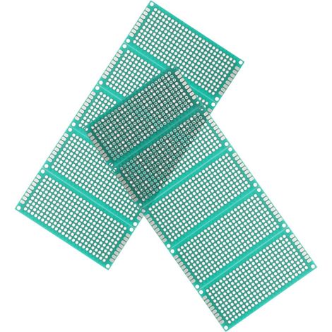 10pcs Carte PCB Double Face à Monter Soi-même 2,54mm Pas Facile à Connecter en Étain Vert pour Projets DIY Électronique (1/5)