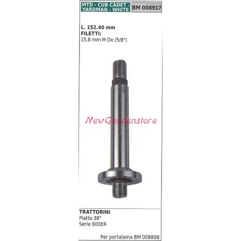 Albero mozzo portalama trattorino rasaerba tagliaerba piatto 38" MTD 008917