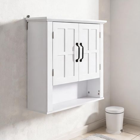 Meuble de salle de bain 3 niveaux 60 x 198 x 58 cm (1/5)