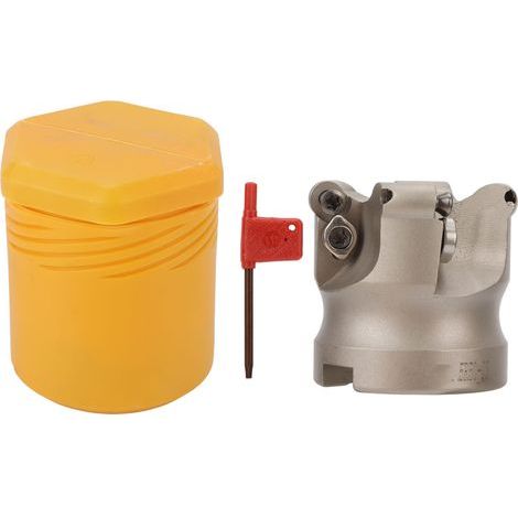 Tête de fraiseuse à 4 cannelures, décalage en spirale, outil de fraisage de tour CNC pour insertion APMT1204 (1/5)