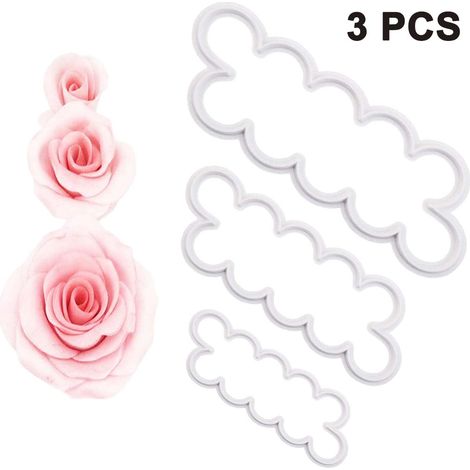 Emporte-pièce 3D en forme de rose, moule à fondant, accessoire de décoration de gâteaux et de pâtisserie (1/5)