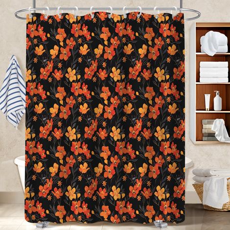 Rideau de bain 180x180 pratique voile de douche pour jeune couple emménageant (1/5)