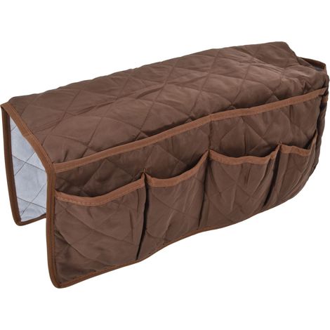 Porte-télécommande pour canapé avec poche intégrée, résistant à la poussière et à l'eau, agencement pratique, organisateur d'accoudoirs, coin café (1/5)