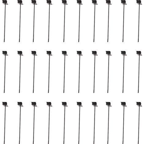 30 dicke schwarze Haken für Lamellenwandpaneele, einfache Montage und rostfrei für Werkstätten und Garagen (1/5)